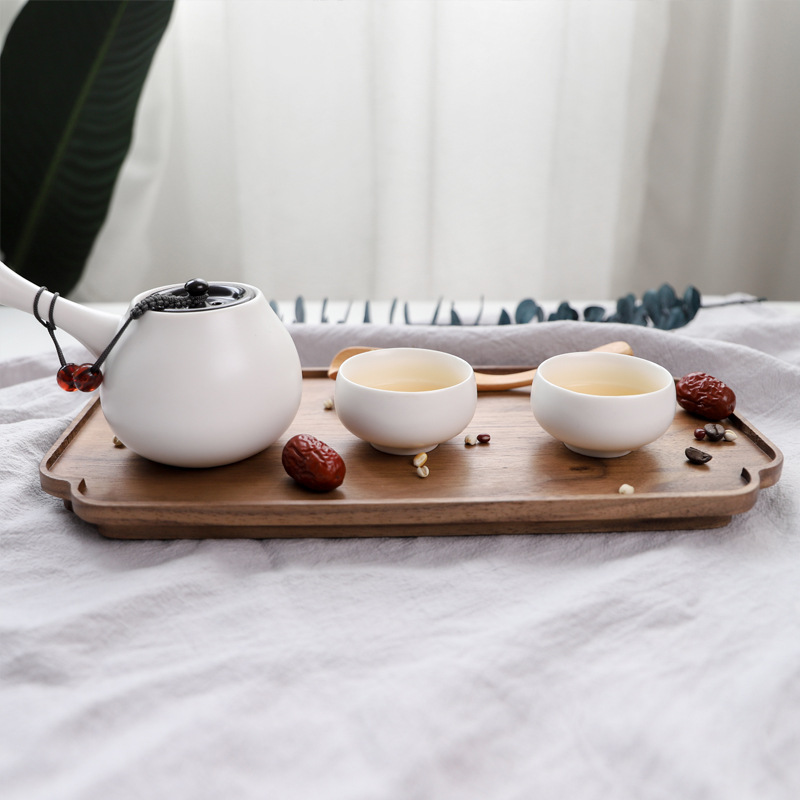 Oriental Walnutwood Tea Tray - Peonician